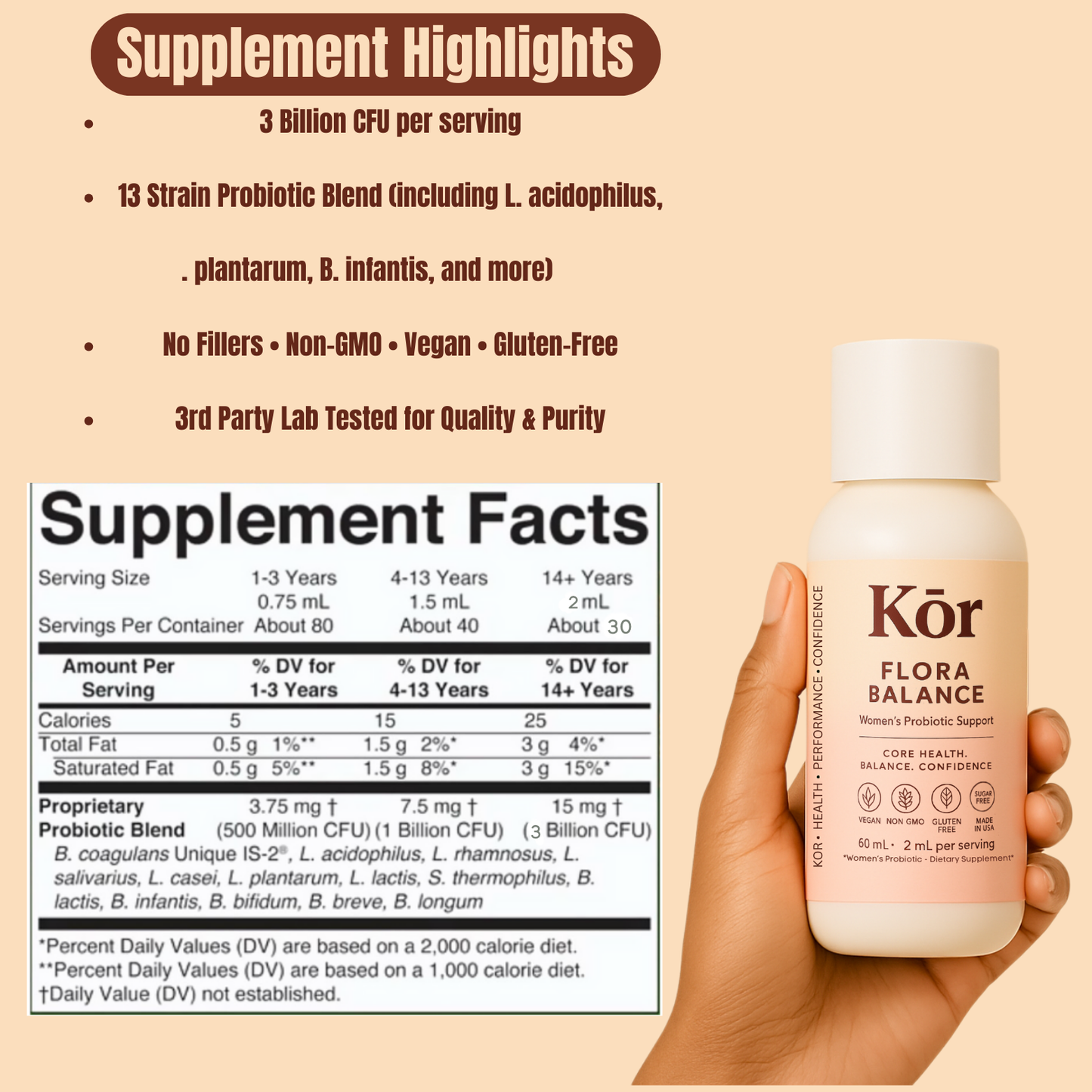 Kor Floral balance - 3 Billion CFU